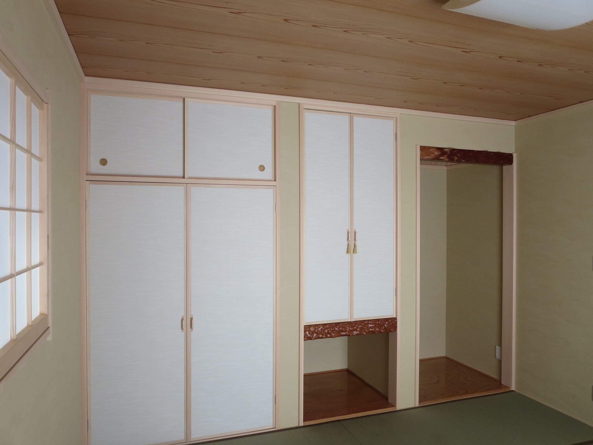 前の自宅にありました床柱を再利用いたしました | きくやグループ